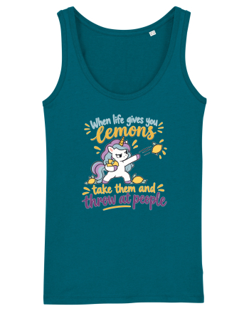Funny Unicorn When Life Gives You Lemons Sarcastic Humor Ocean Depth