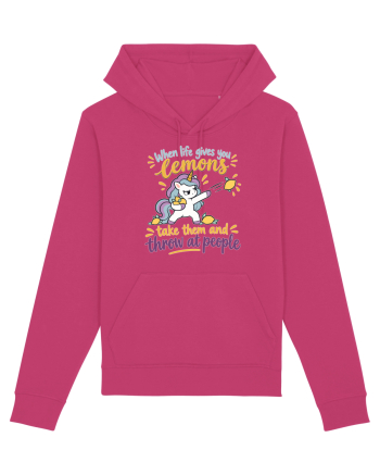 Funny Unicorn When Life Gives You Lemons Sarcastic Humor Raspberry