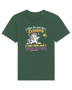 Funny Unicorn When Life Gives You Lemons Sarcastic Humor Tricou mânecă scurtă Unisex Rocker