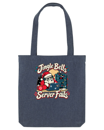 Jingle Xmas Bells Server Fails IT Support Santa Christmas Midnight Blue