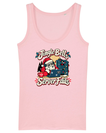 Jingle Xmas Bells Server Fails IT Support Santa Christmas Cotton Pink