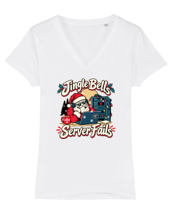 Jingle Xmas Bells Server Fails IT Support Santa Christmas White