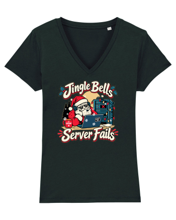 Jingle Xmas Bells Server Fails IT Support Santa Christmas Black