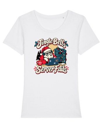 Jingle Xmas Bells Server Fails IT Support Santa Christmas White
