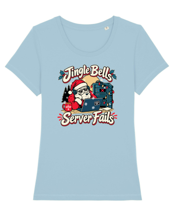 Jingle Xmas Bells Server Fails IT Support Santa Christmas Sky Blue