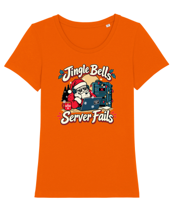 Jingle Xmas Bells Server Fails IT Support Santa Christmas Bright Orange