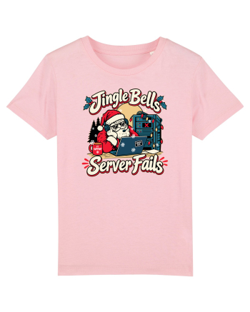 Jingle Xmas Bells Server Fails IT Support Santa Christmas Cotton Pink