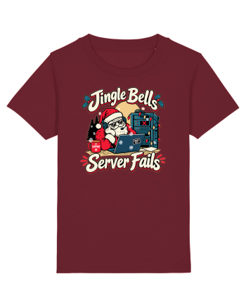 Jingle Xmas Bells Server Fails IT Support Santa Christmas Burgundy