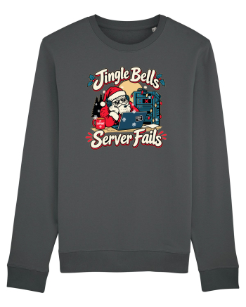 Jingle Xmas Bells Server Fails IT Support Santa Christmas Anthracite