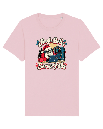 Jingle Xmas Bells Server Fails IT Support Santa Christmas Cotton Pink