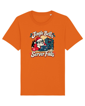 Jingle Xmas Bells Server Fails IT Support Santa Christmas Bright Orange