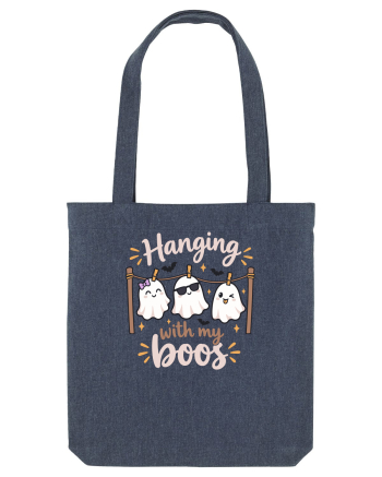 Hanging With My Boo Funny Ghost Halloween Ghosts Clothesline Midnight Blue