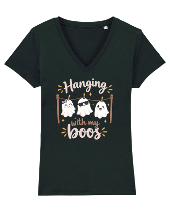 Hanging With My Boo Funny Ghost Halloween Ghosts Clothesline Black