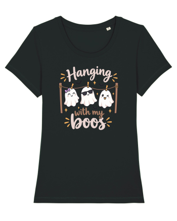 Hanging With My Boo Funny Ghost Halloween Ghosts Clothesline Black