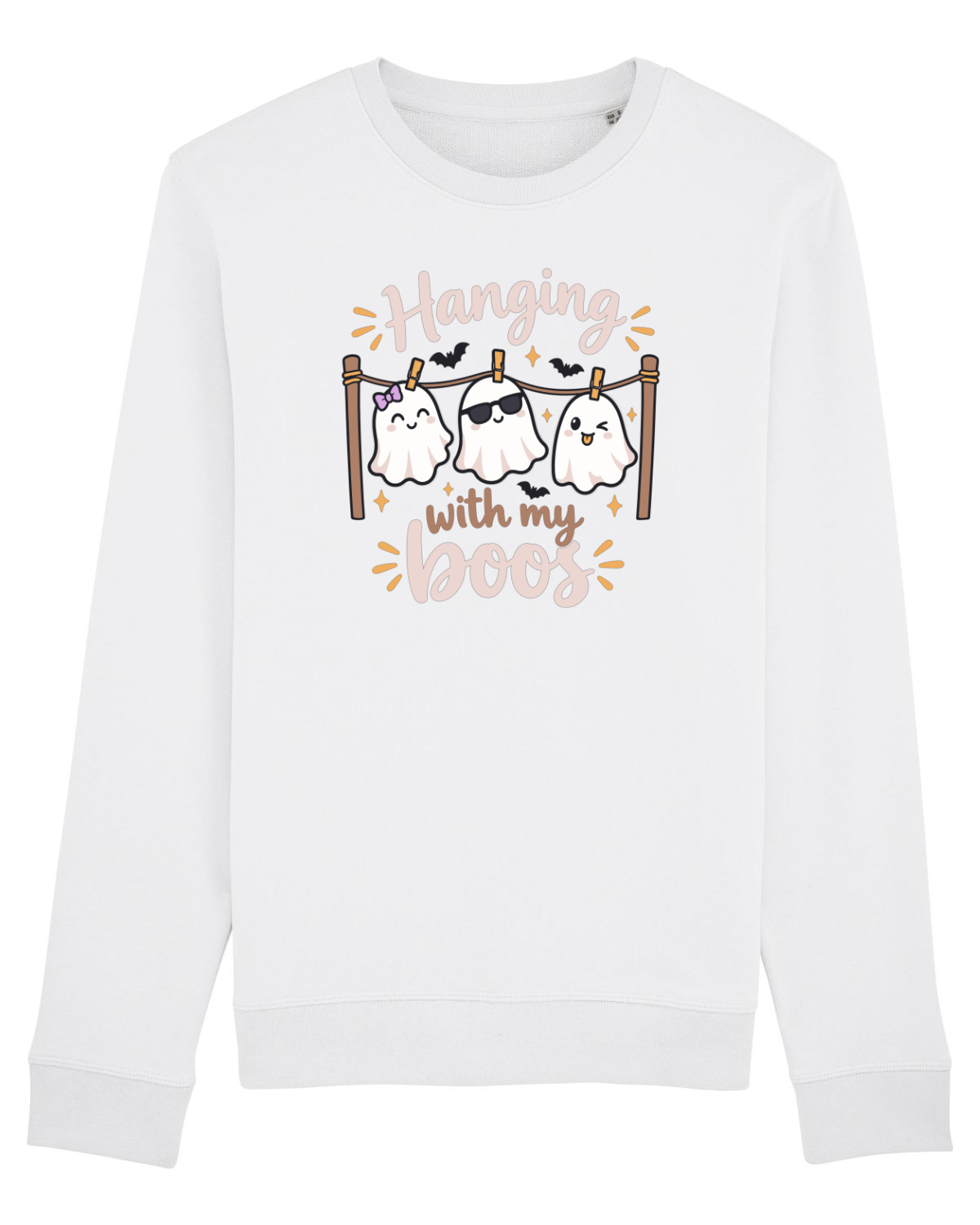 Bluză mânecă lungă Unisex Rise White