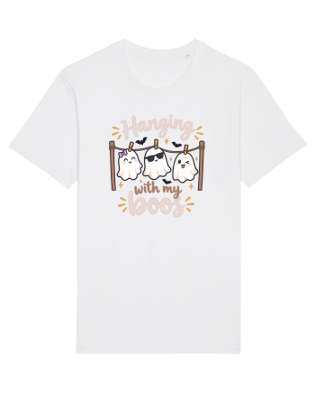 Hanging With My Boo Funny Ghost Halloween Ghosts Clothesline White