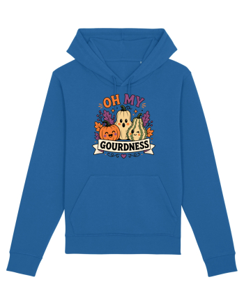 Halloween Pumpkin Fall Harvest Gourd Autumn Funny Seasonal Royal Blue