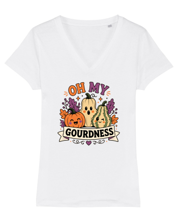 Halloween Pumpkin Fall Harvest Gourd Autumn Funny Seasonal White