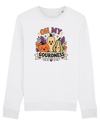 Halloween Pumpkin Fall Harvest Gourd Autumn Funny Seasonal White