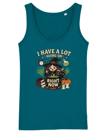 Funny Introvert Halloween Witch in a Overwhelmed Busy Night Ocean Depth