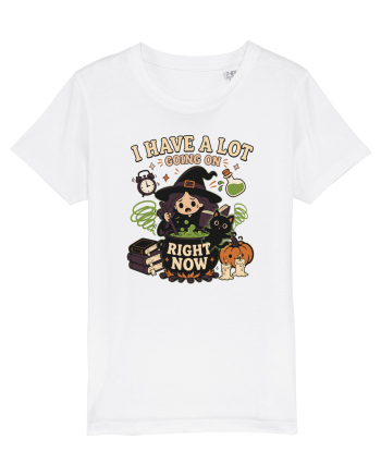 Funny Introvert Halloween Witch in a Overwhelmed Busy Night White