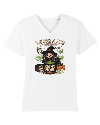 Funny Introvert Halloween Witch in a Overwhelmed Busy Night White