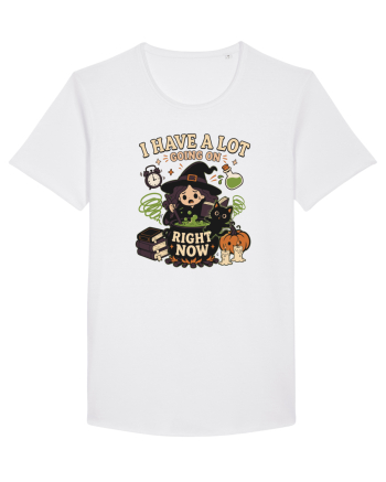 Funny Introvert Halloween Witch in a Overwhelmed Busy Night White