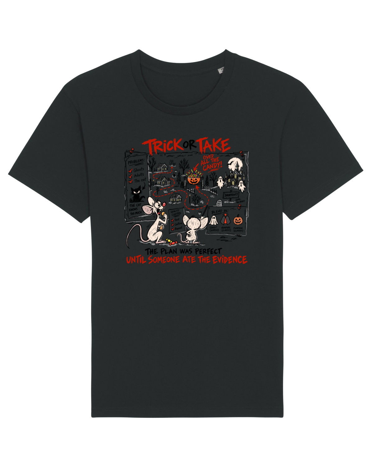 Tricou mânecă scurtă Unisex Rocker Black