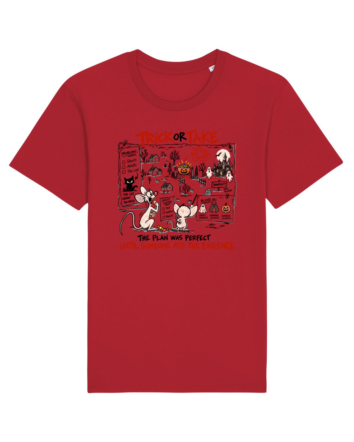 Tricou mânecă scurtă Unisex Rocker Red