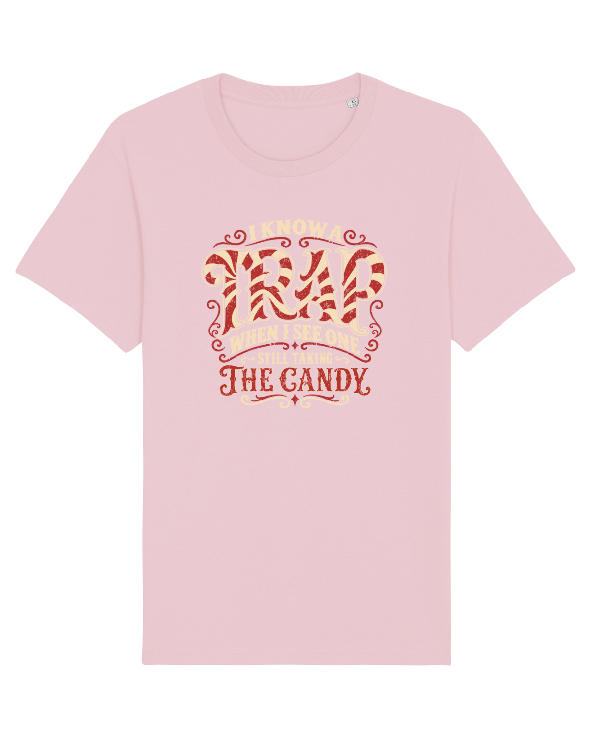 Tricou mânecă scurtă Unisex Rocker Cotton Pink