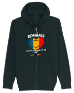 România e acasă oriunde m-aș afla  Hanorac cu fermoar Unisex Connector