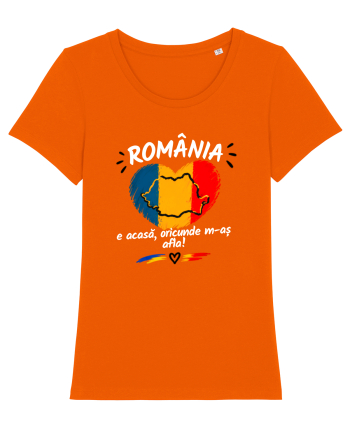 România e acasă oriunde m-aș afla  Bright Orange
