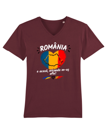 România e acasă oriunde m-aș afla  Burgundy