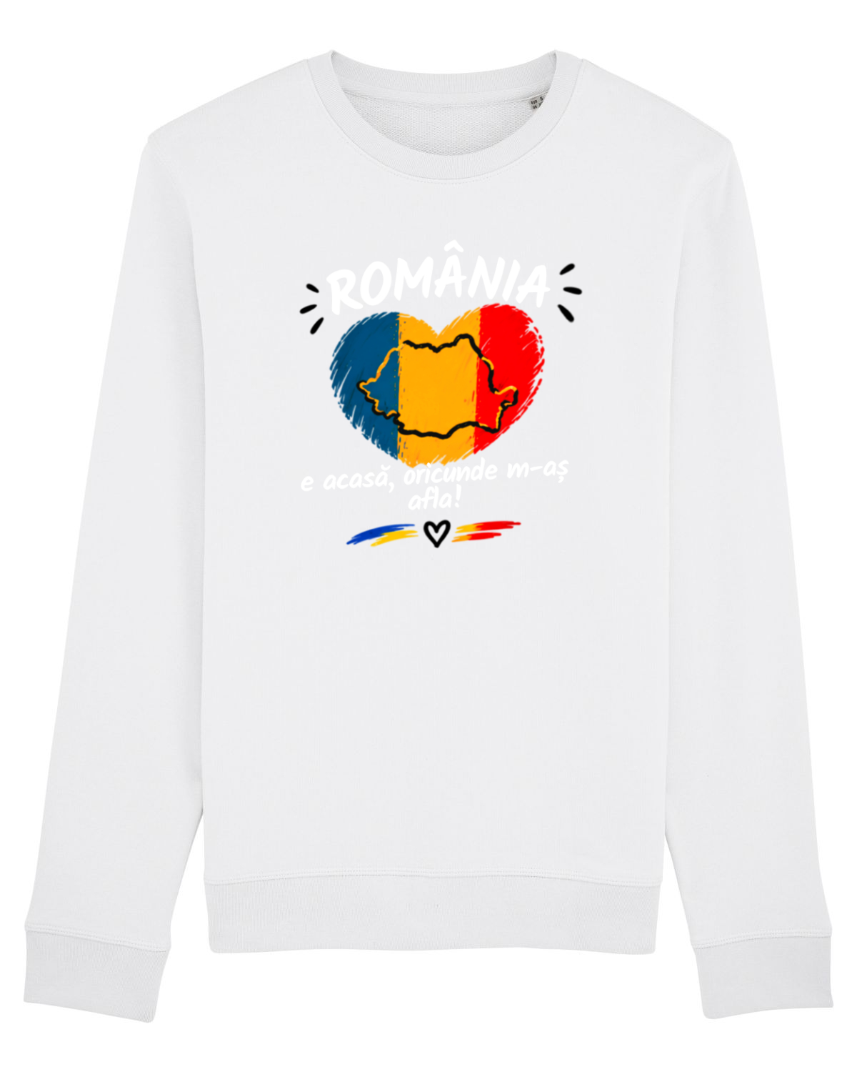 Bluză mânecă lungă Unisex Rise White