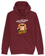 Viața e prea scurta pentru oameni serioși  Hanorac cu fermoar Unisex Connector