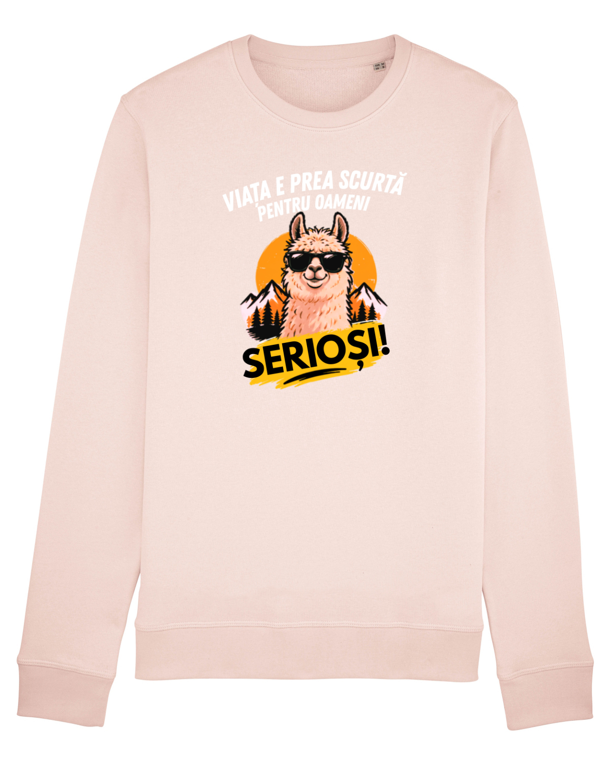 Bluză mânecă lungă Unisex Rise Candy Pink