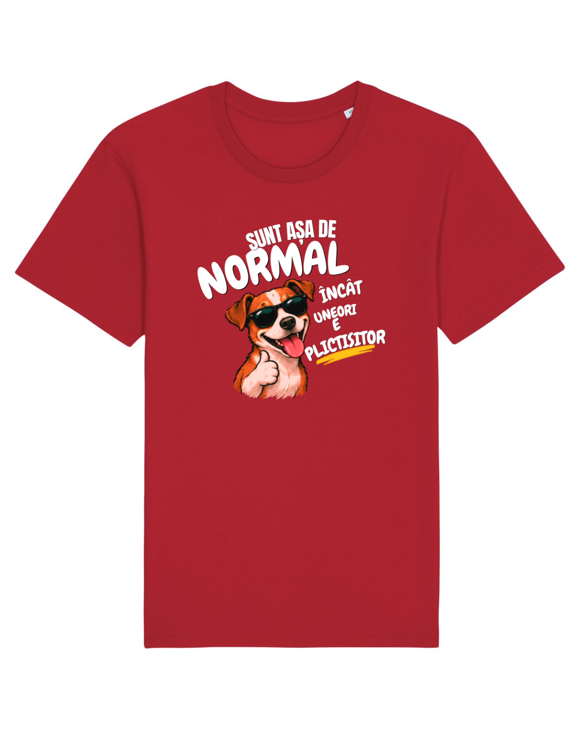 Tricou mânecă scurtă Unisex Rocker Red