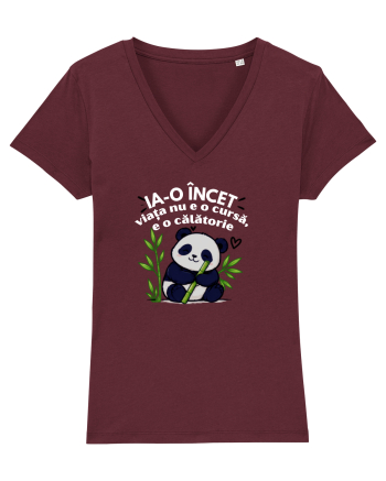 Ia-o încet... viața nu e o cursă,e o călătorie  Burgundy