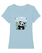 Ia-o încet... viața nu e o cursă,e o călătorie  Tricou mânecă scurtă guler larg fitted Damă Expresser
