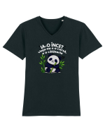 Ia-o încet... viața nu e o cursă,e o călătorie  Tricou mânecă scurtă guler V Bărbat Presenter