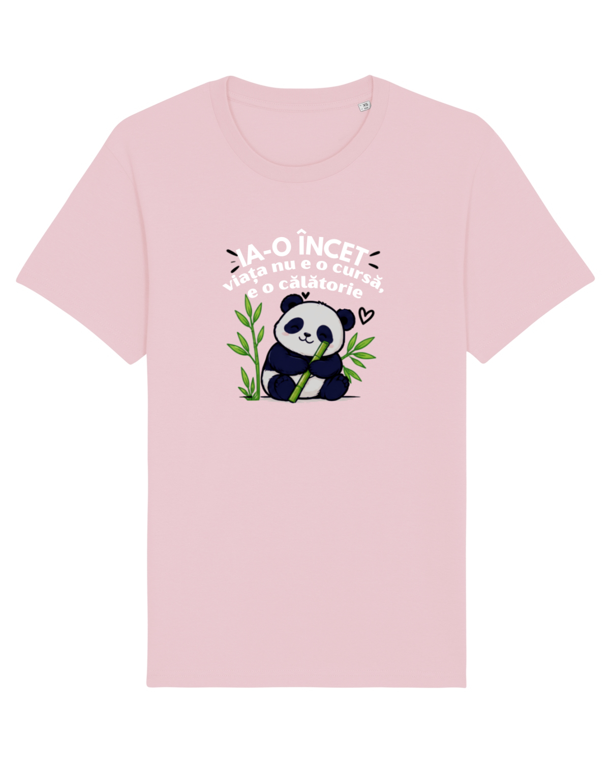 Tricou mânecă scurtă Unisex Rocker Cotton Pink
