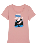 Nu sunt perfect....dar sunt ediție limitată  Tricou mânecă scurtă guler larg fitted Damă Expresser