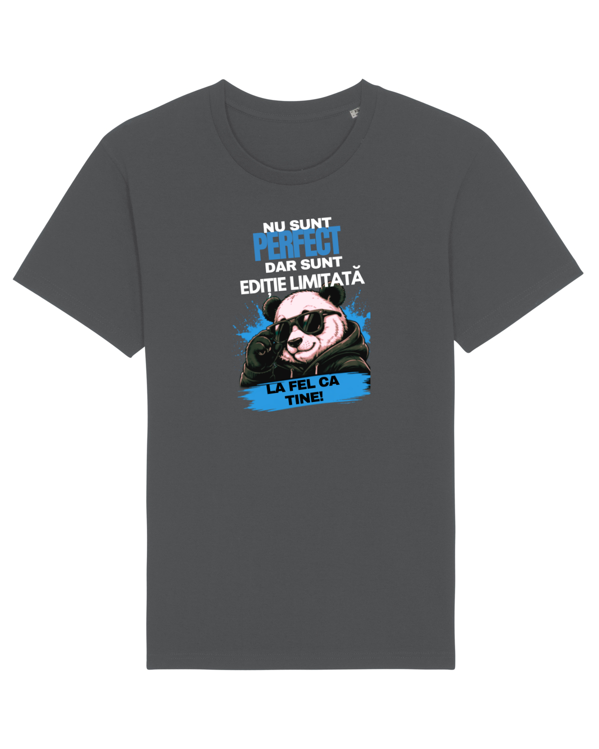 Tricou mânecă scurtă Unisex Rocker Anthracite
