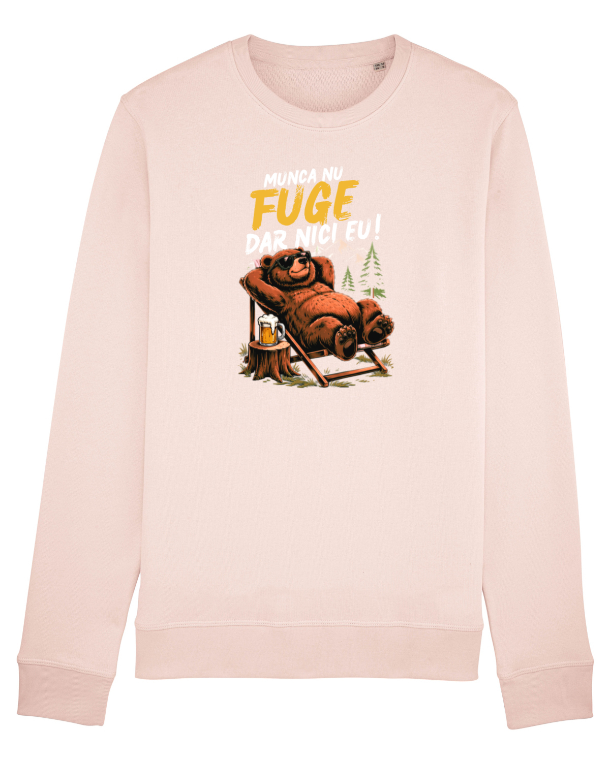 Bluză mânecă lungă Unisex Rise Candy Pink