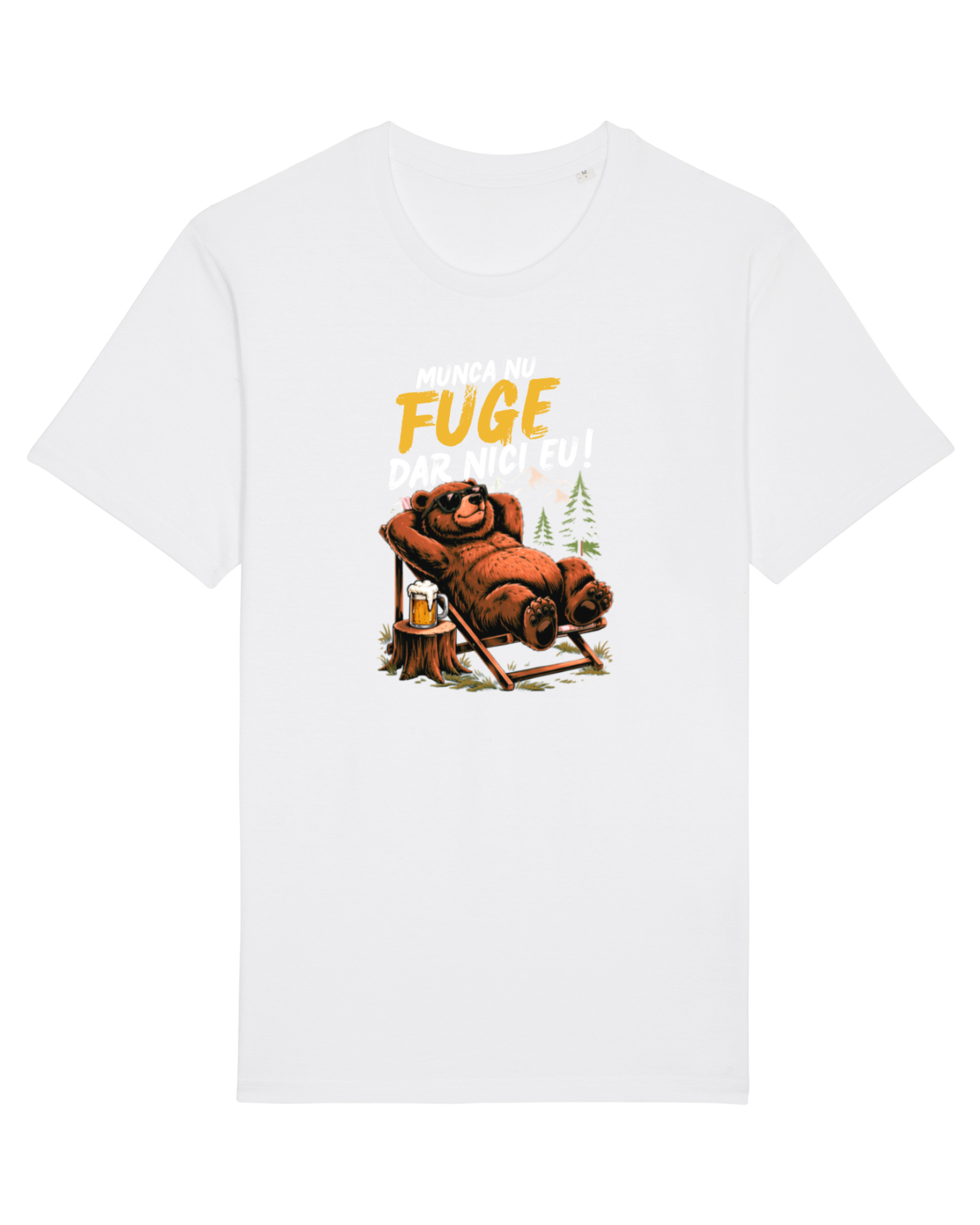 Tricou mânecă scurtă Unisex Rocker White