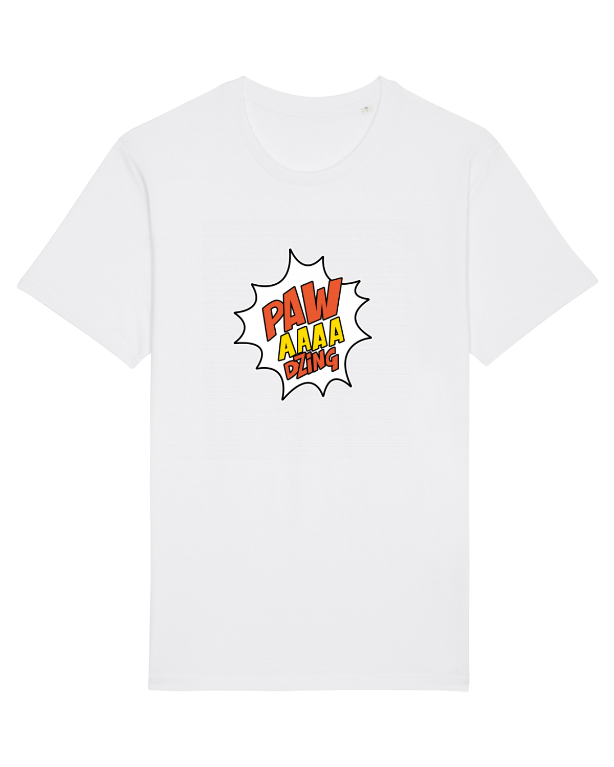 Tricou mânecă scurtă Unisex Rocker White