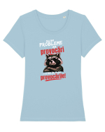 Nu am probleme...am provocări  Tricou mânecă scurtă guler larg fitted Damă Expresser