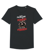 Nu am probleme...am provocări  Tricou mânecă scurtă guler larg Bărbat Skater