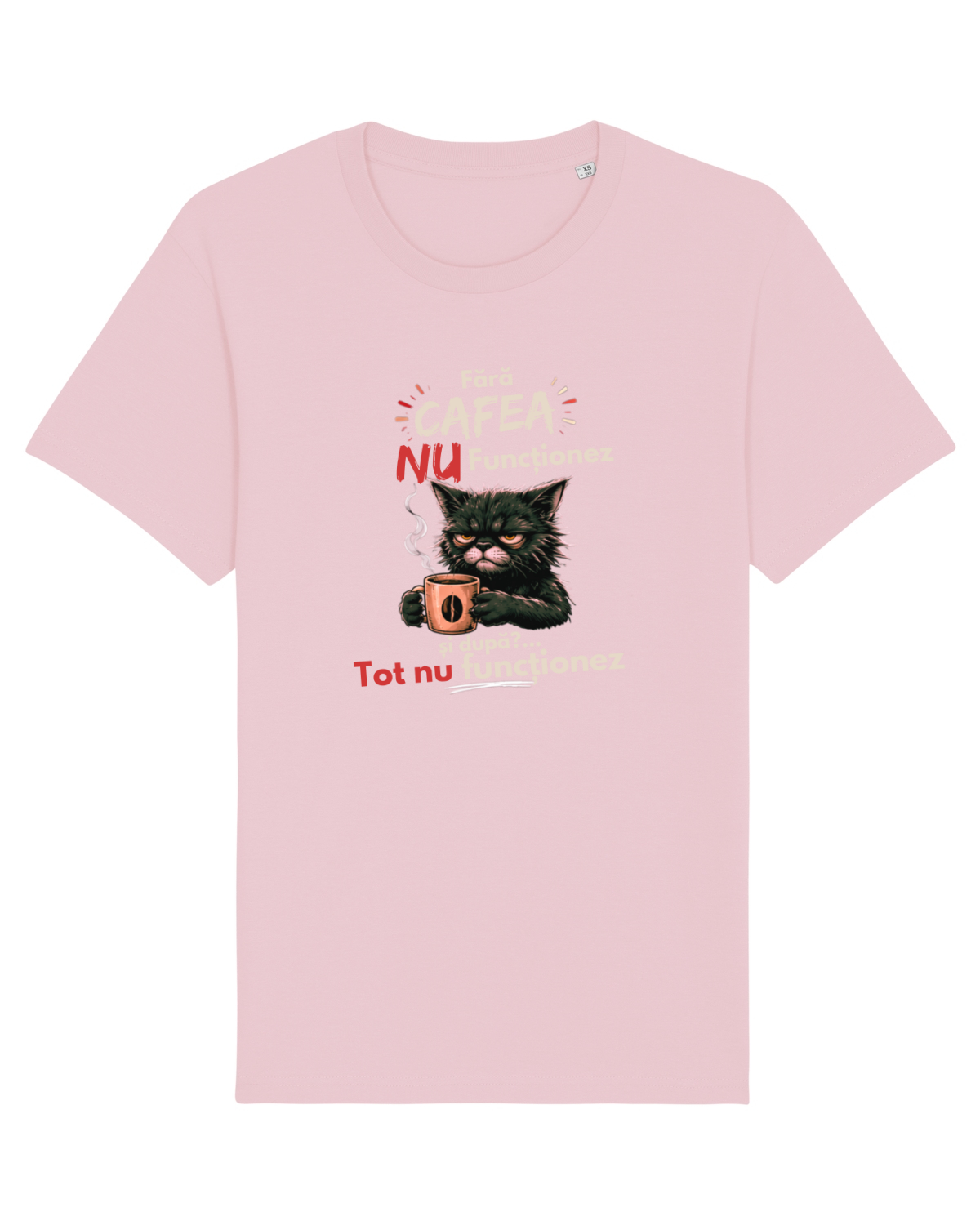 Tricou mânecă scurtă Unisex Rocker Cotton Pink