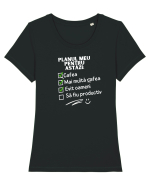 Planul meu pentru azi Tricou mânecă scurtă guler larg fitted Damă Expresser